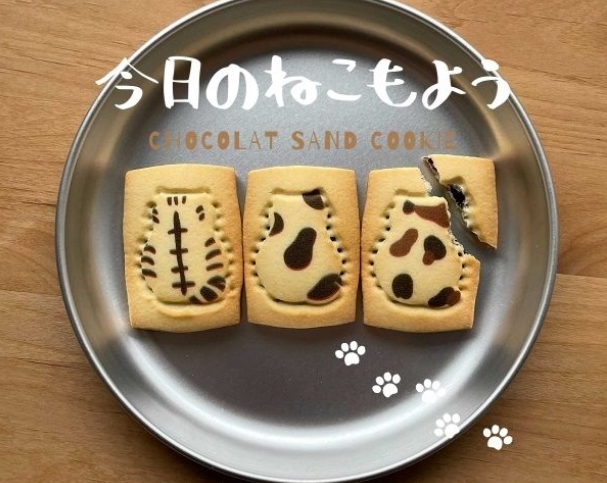 今日のねこもよう」猫型ショコラサンドクッキーがかわいすぎ！猫好きさんへのギフトにどうぞ！ | uwanose blog